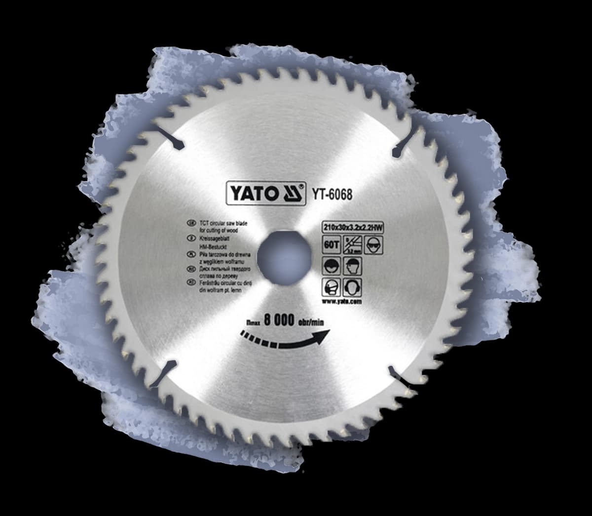 Kreissägeblatt Yato HM 210 x 3,2 x 30 mm 60 Z